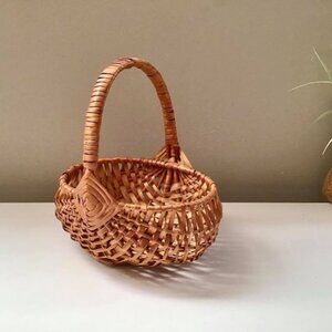 Vintage Wicker Carrying Basket